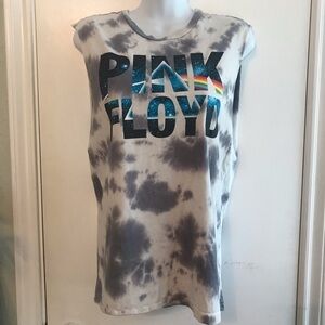 Pink Floyd Women’s Tie Dye Graphic Tee Sleeveless Size Small